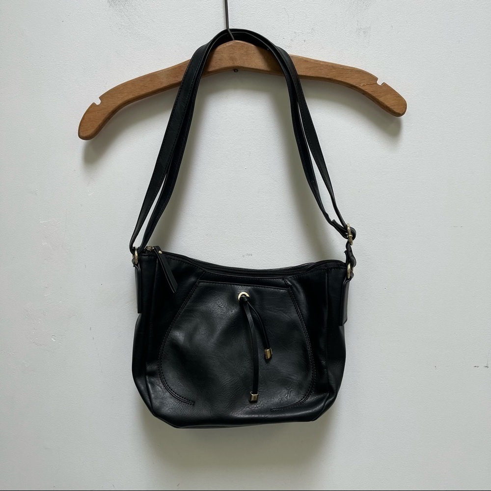 Nicole Miller Faux Leather Crossbody Bag